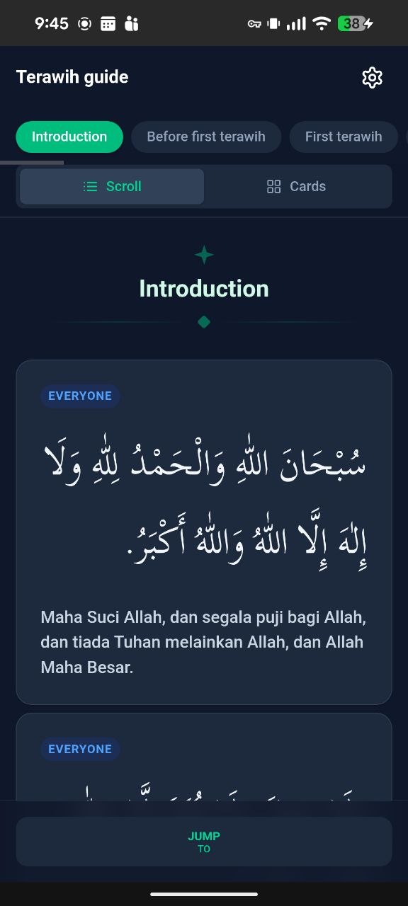 Scroll view